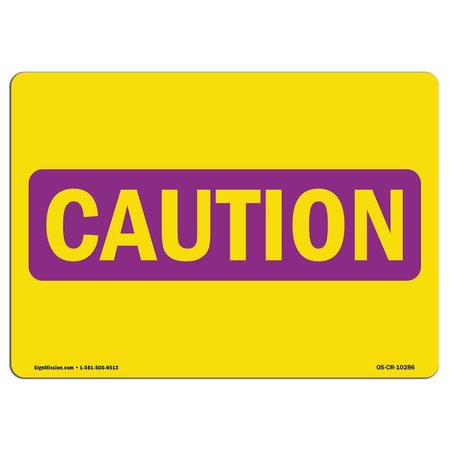 SIGNMISSION OSHA CAUTION RADIATION Sign, Process Hazards, 7in X 5in Decal, 5" H, 7" W, Landscape OS-CR-D-57-L-10286